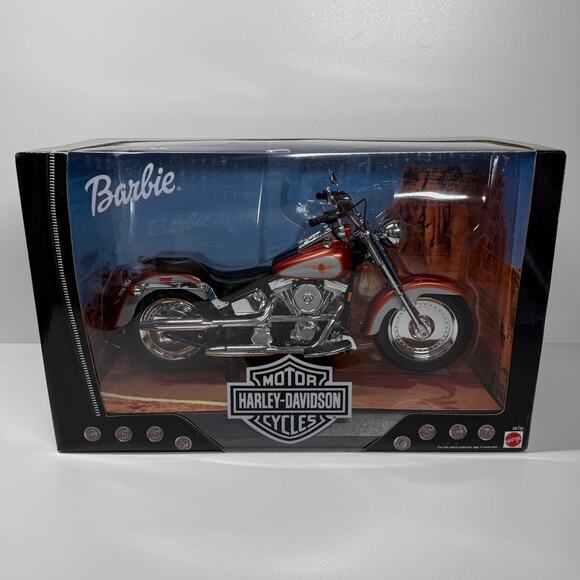 NIB * Sealed 1999 Mattel 26132 Fatboy Harley Davidson Motorcycle for Barbie - Picture 1 of 10